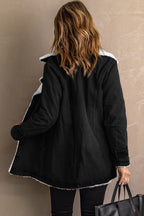 Jacke Damen in Veloursleder-Optik mit Teddyfutter